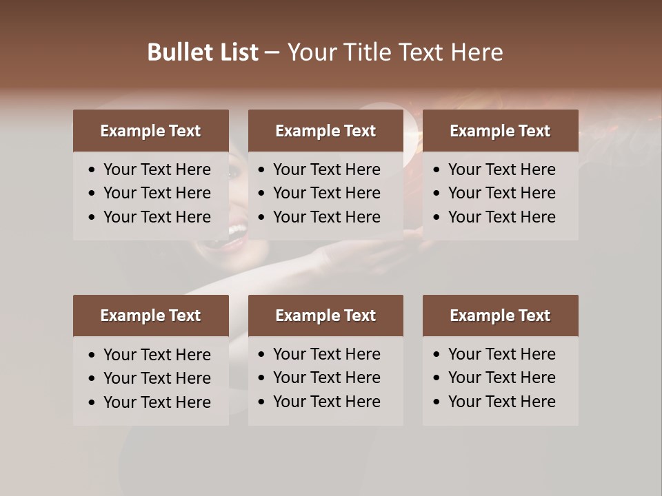 Smile Night Woman PowerPoint Template