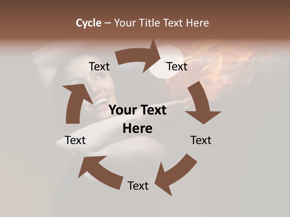Smile Night Woman PowerPoint Template