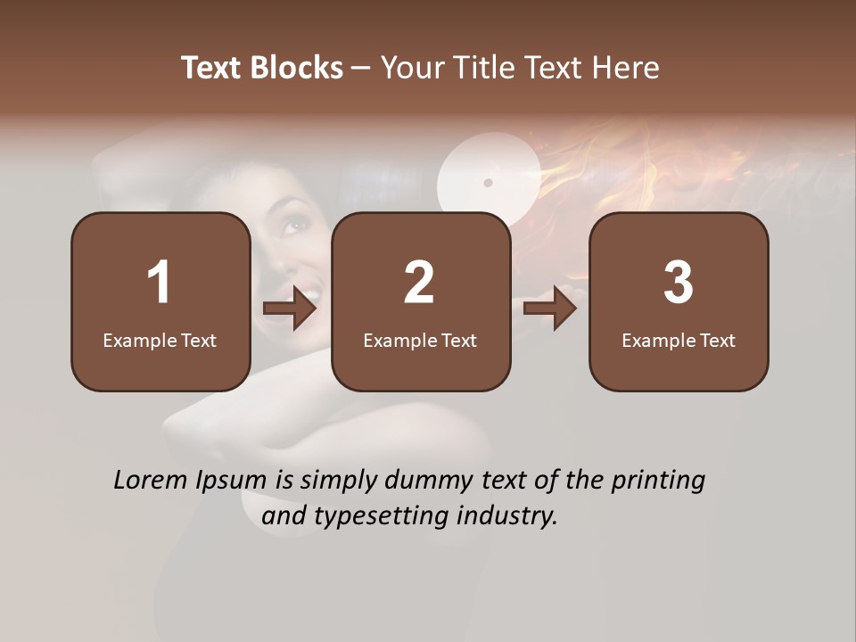 Smile Night Woman PowerPoint Template