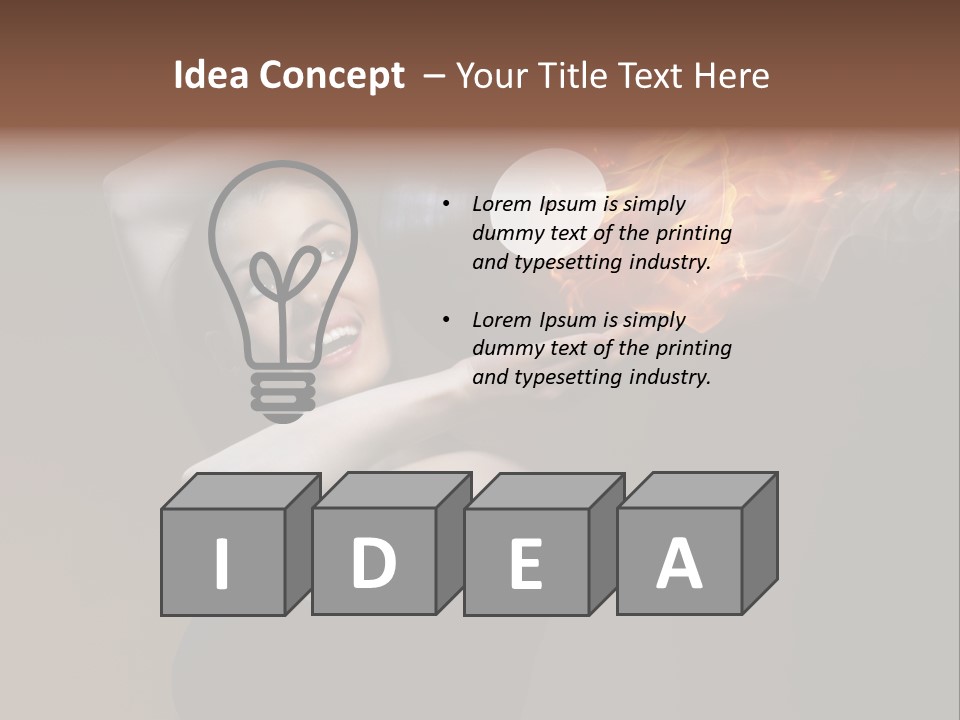 Smile Night Woman PowerPoint Template