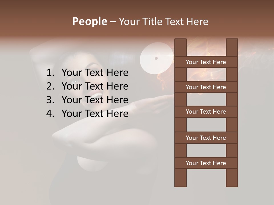 Smile Night Woman PowerPoint Template