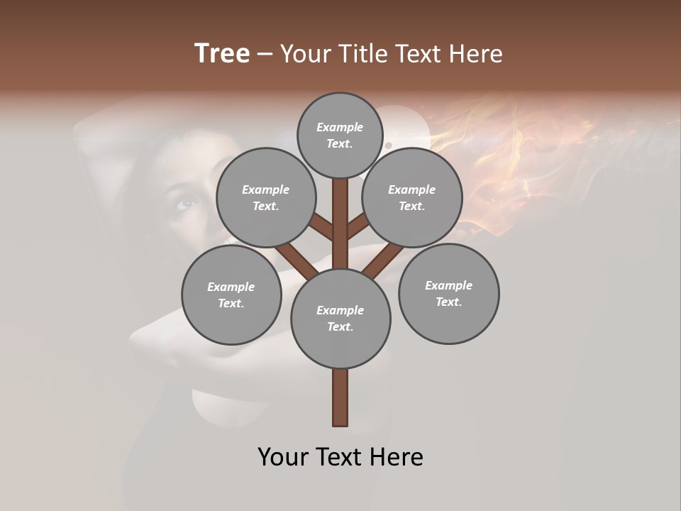 Smile Night Woman PowerPoint Template