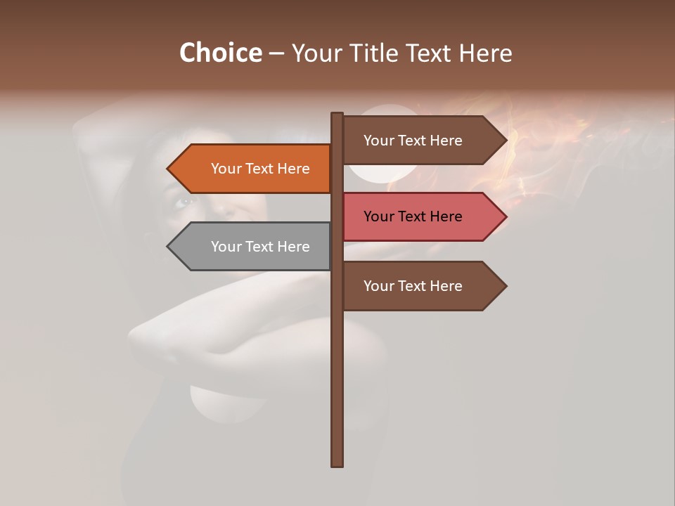 Smile Night Woman PowerPoint Template