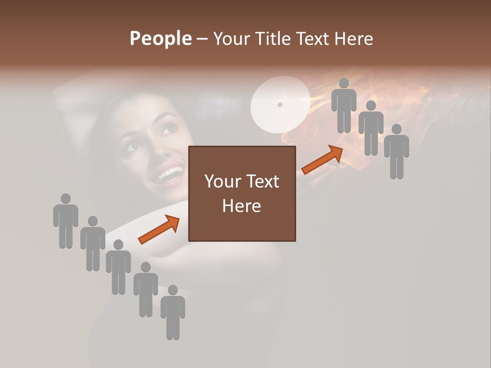 Smile Night Woman PowerPoint Template