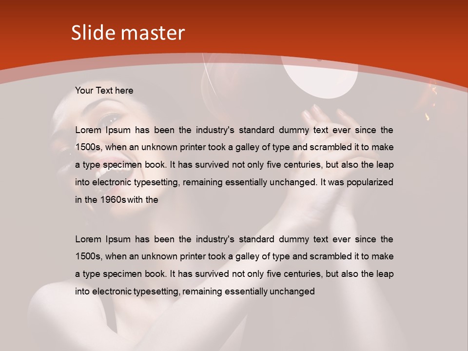 Portrait Burn Sound PowerPoint Template