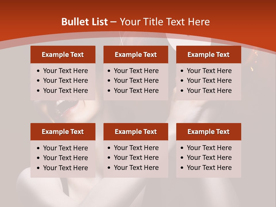 Portrait Burn Sound PowerPoint Template