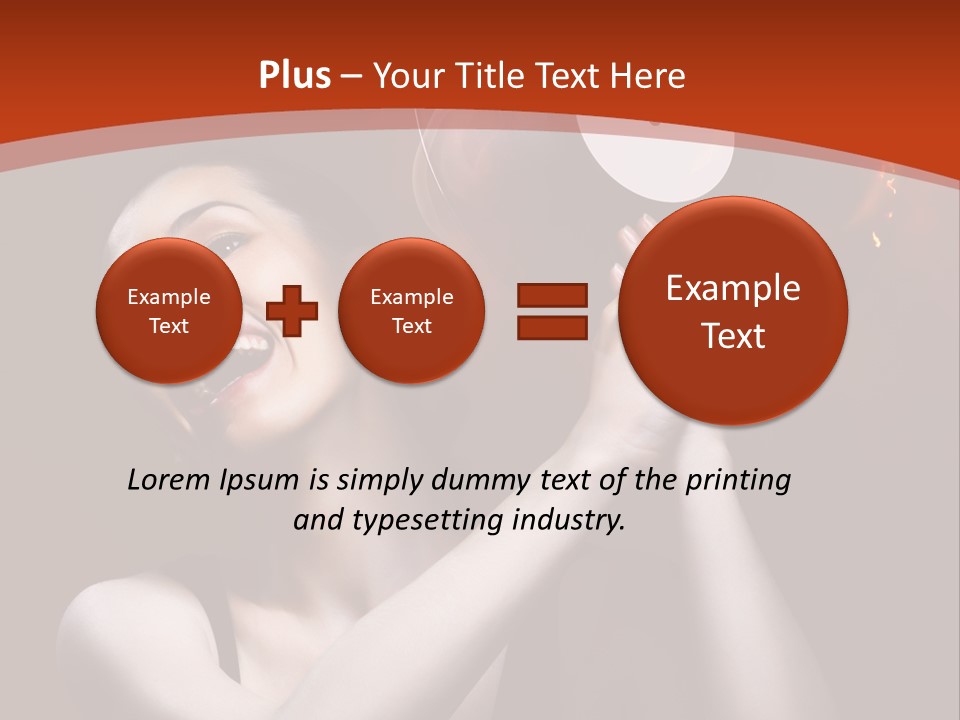 Portrait Burn Sound PowerPoint Template