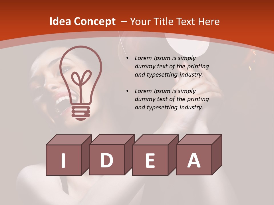 Portrait Burn Sound PowerPoint Template