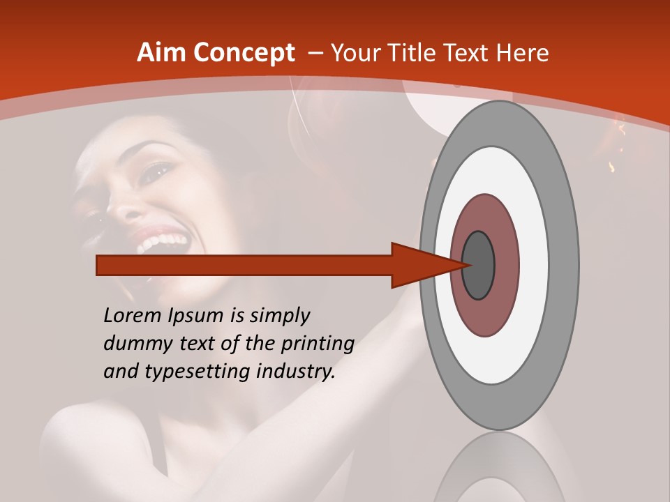 Portrait Burn Sound PowerPoint Template