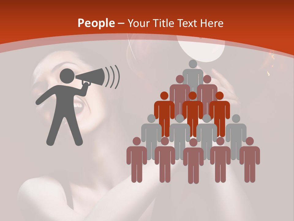 Portrait Burn Sound PowerPoint Template