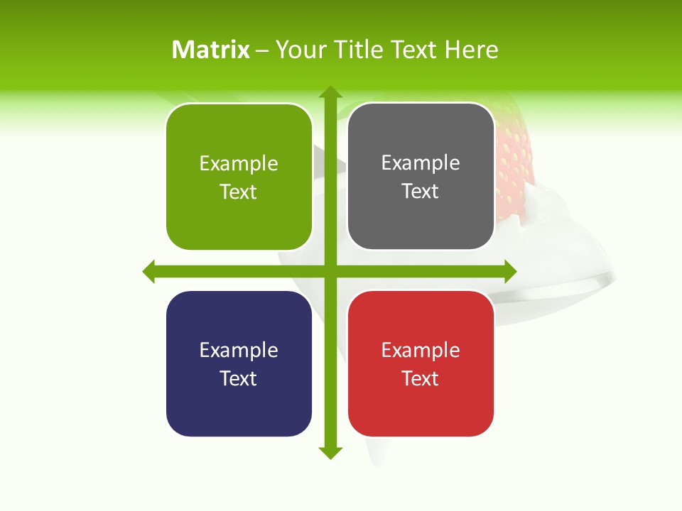 Dairy Shiny Strawberry PowerPoint Template