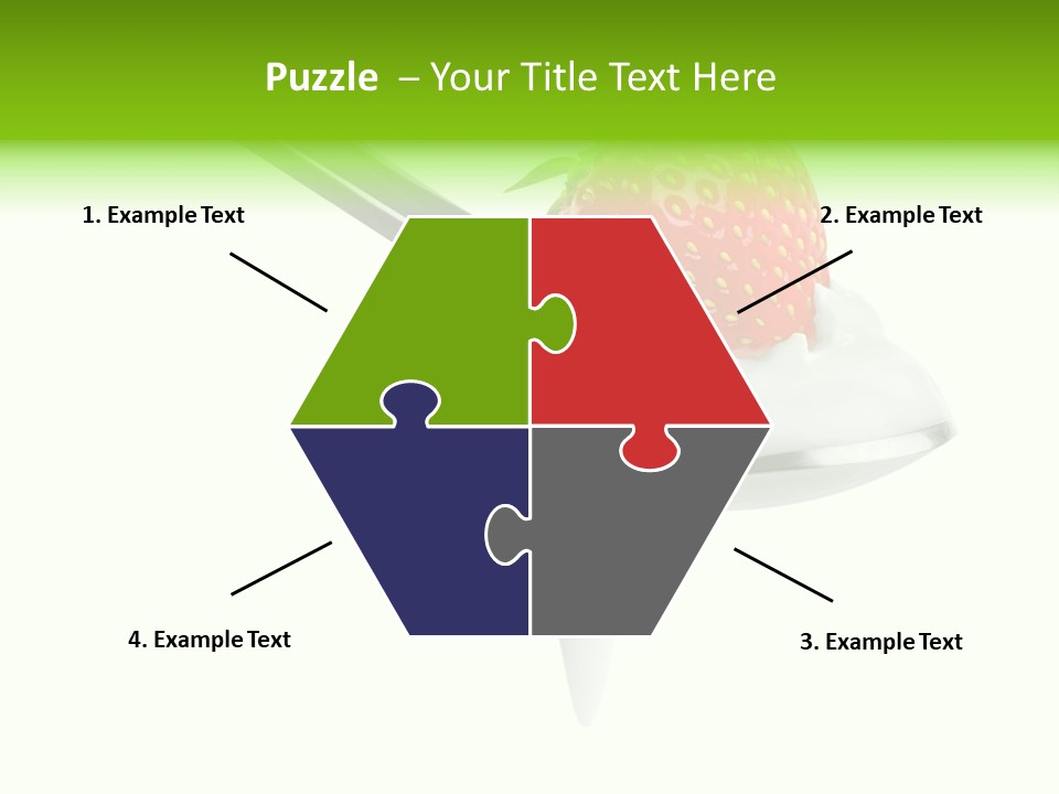 Dairy Shiny Strawberry PowerPoint Template