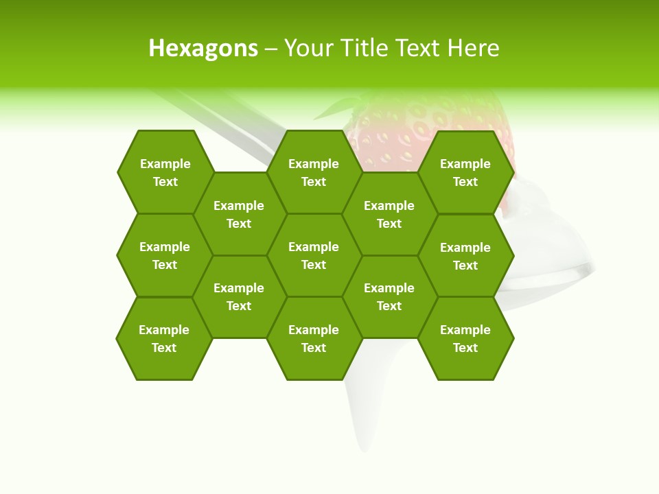 Dairy Shiny Strawberry PowerPoint Template