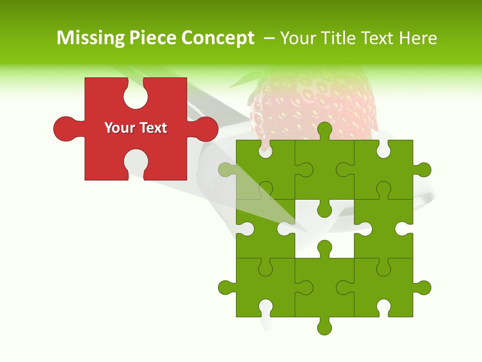 Dairy Shiny Strawberry PowerPoint Template