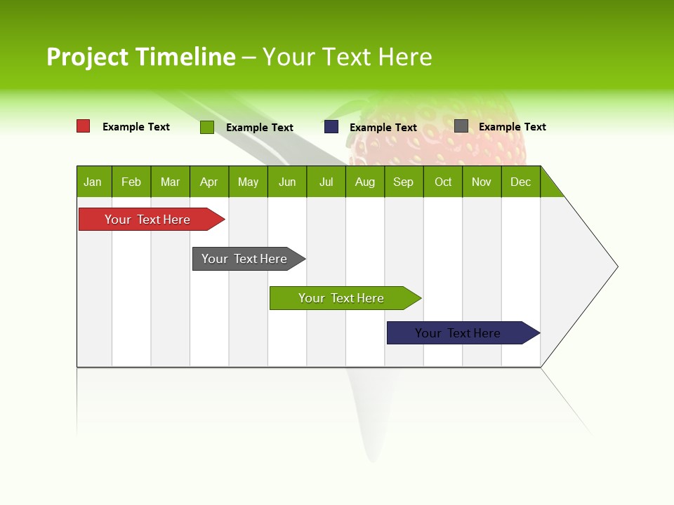 Dairy Shiny Strawberry PowerPoint Template