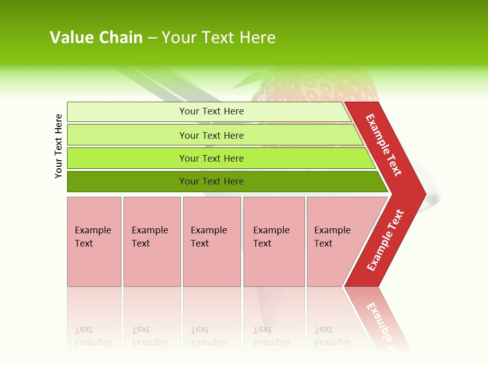 Dairy Shiny Strawberry PowerPoint Template