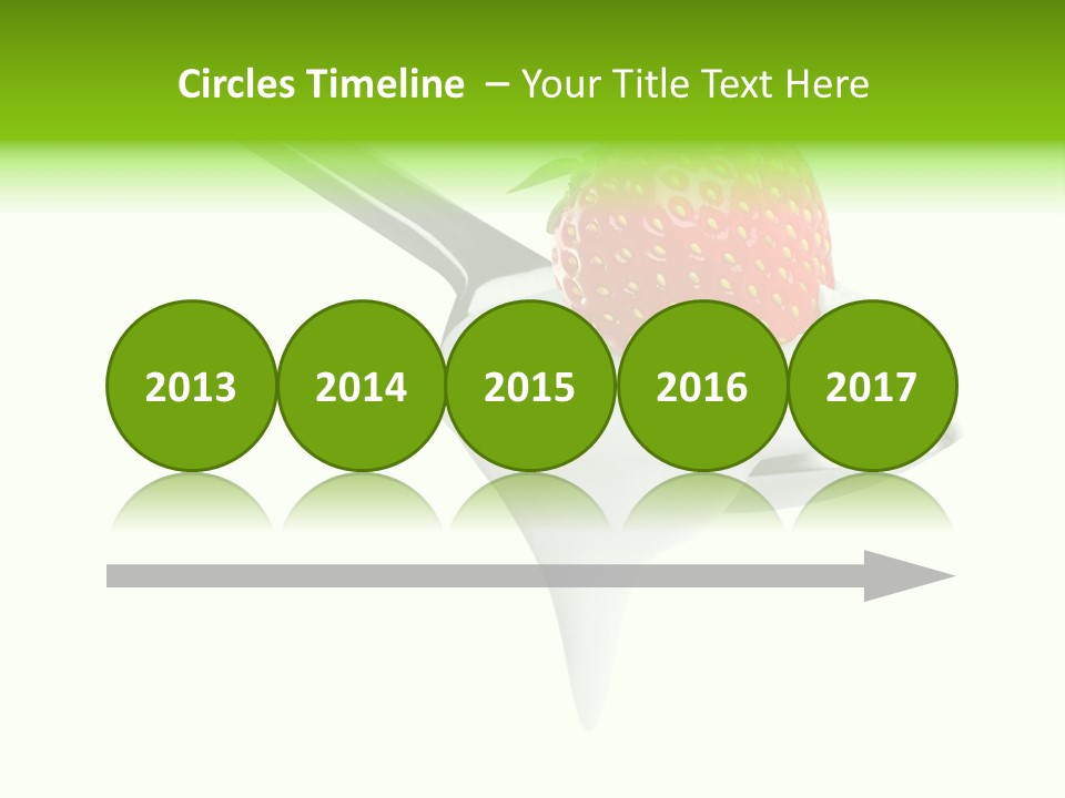 Dairy Shiny Strawberry PowerPoint Template