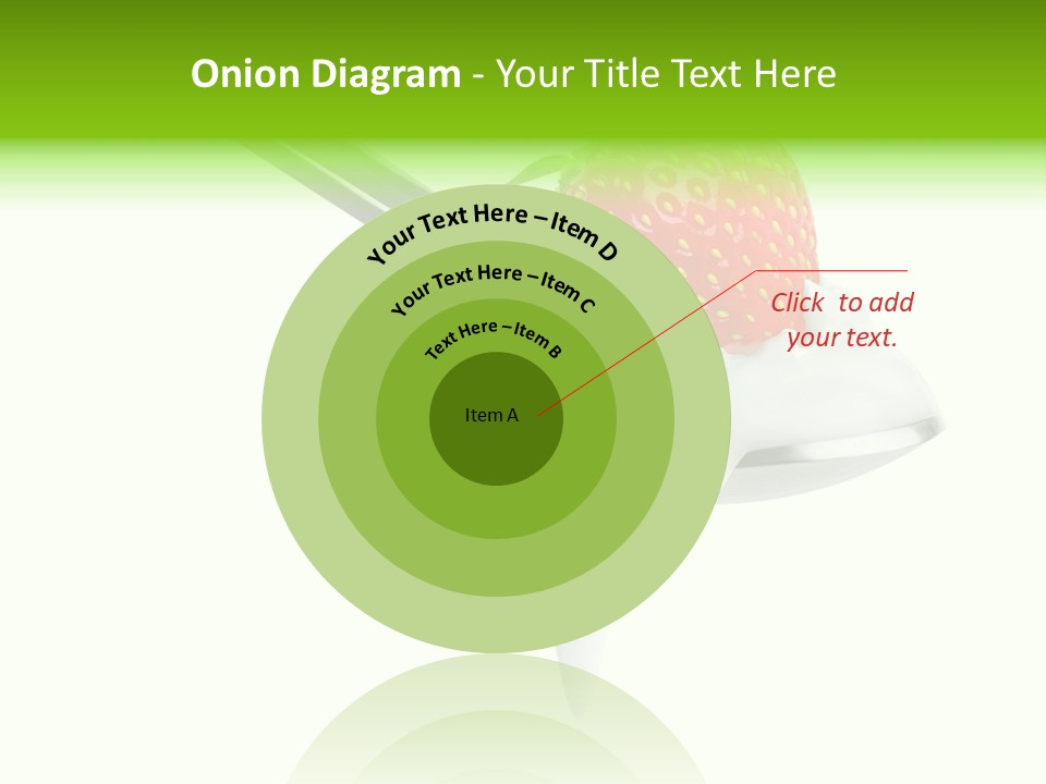 Dairy Shiny Strawberry PowerPoint Template
