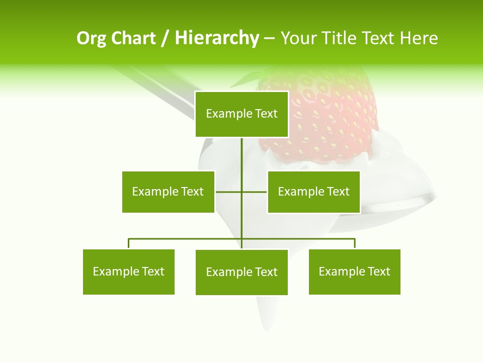 Dairy Shiny Strawberry PowerPoint Template