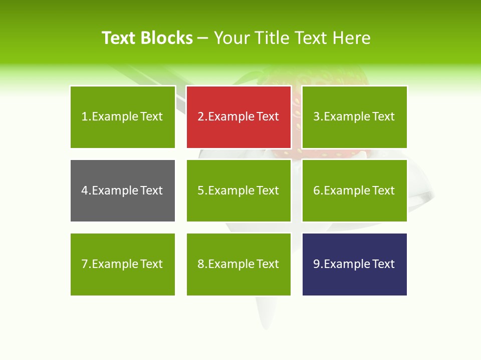 Dairy Shiny Strawberry PowerPoint Template