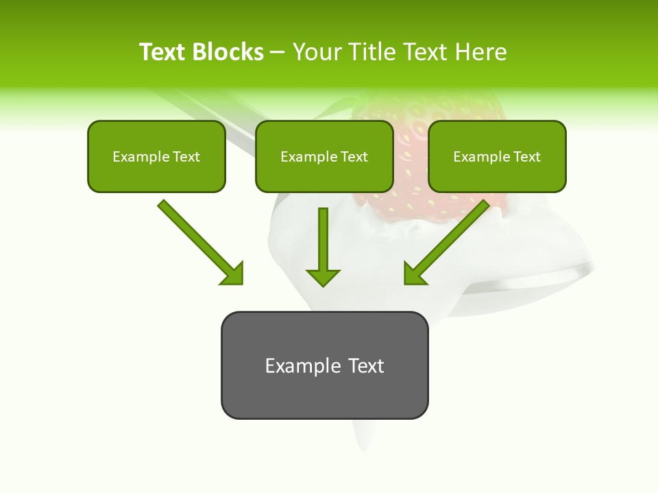Dairy Shiny Strawberry PowerPoint Template