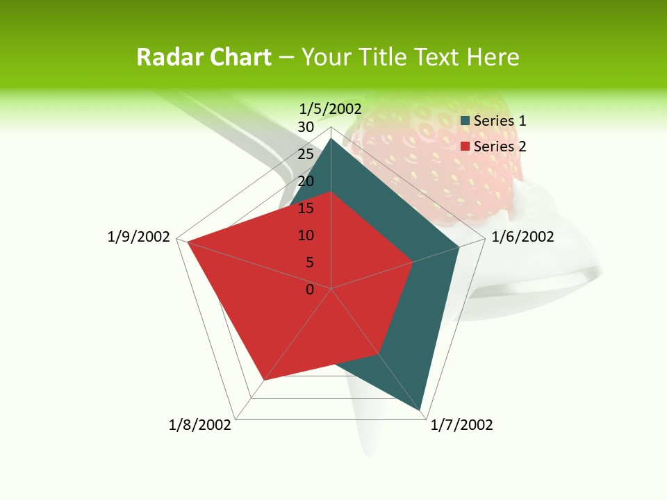 Dairy Shiny Strawberry PowerPoint Template