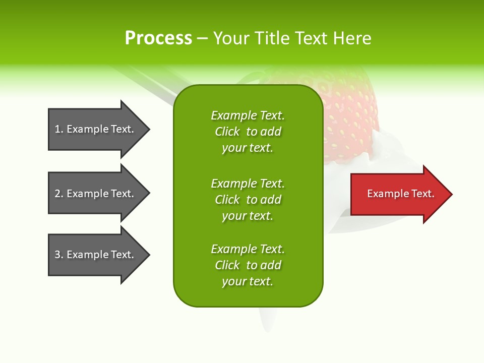 Dairy Shiny Strawberry PowerPoint Template