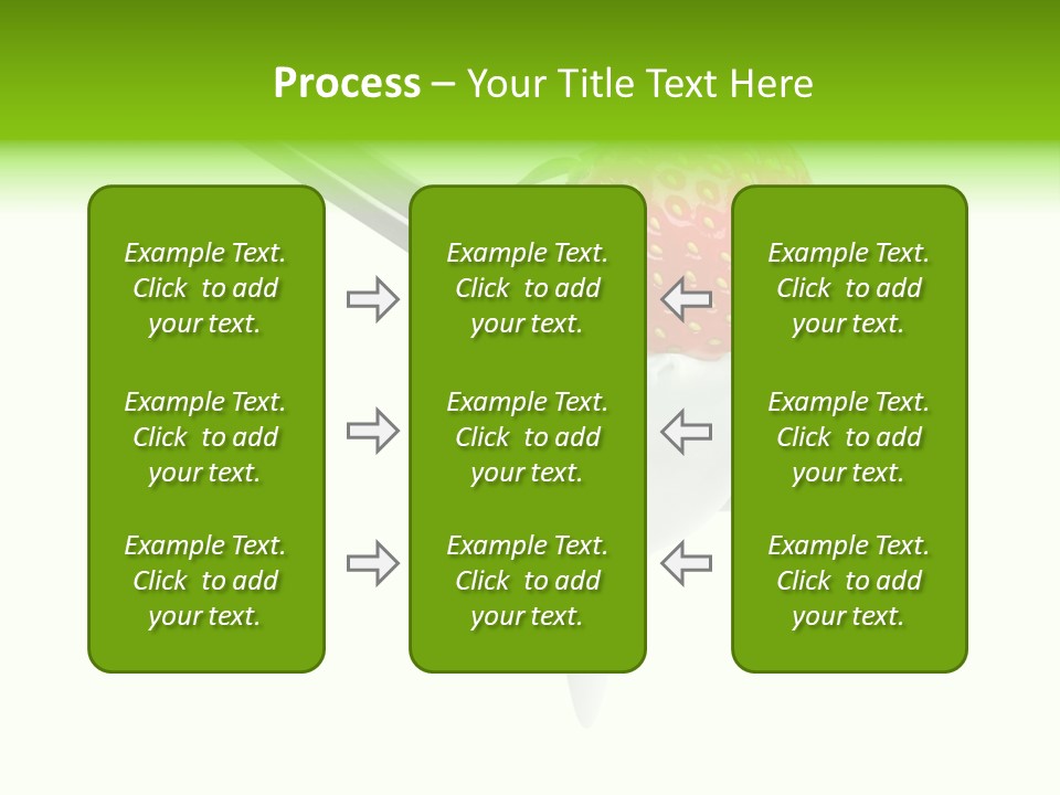 Dairy Shiny Strawberry PowerPoint Template