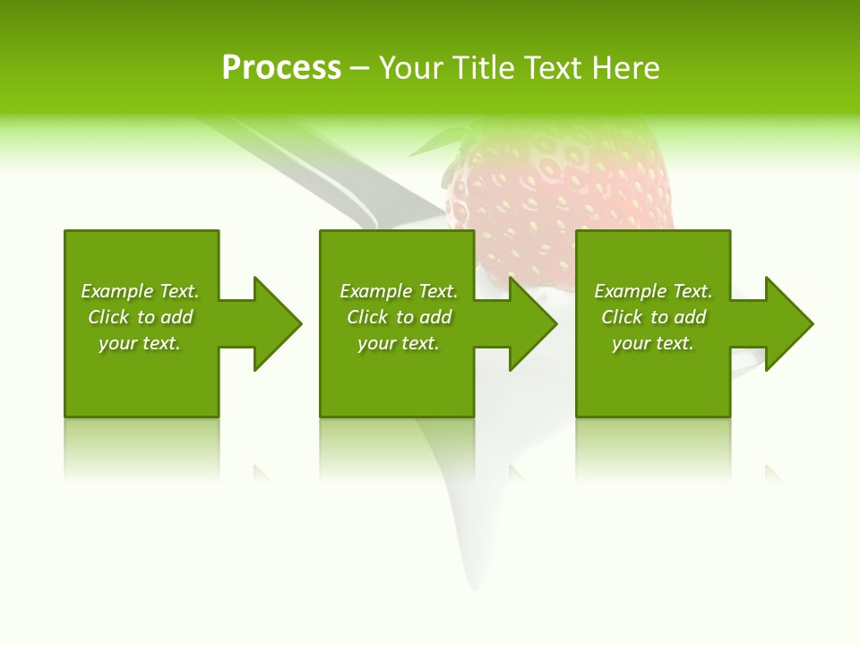 Dairy Shiny Strawberry PowerPoint Template