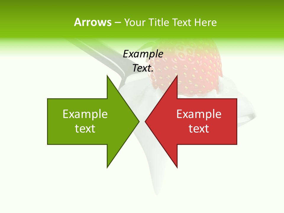 Dairy Shiny Strawberry PowerPoint Template