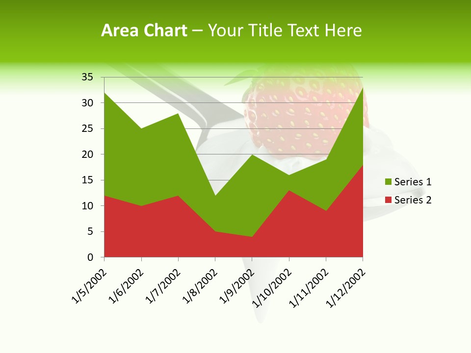 Dairy Shiny Strawberry PowerPoint Template