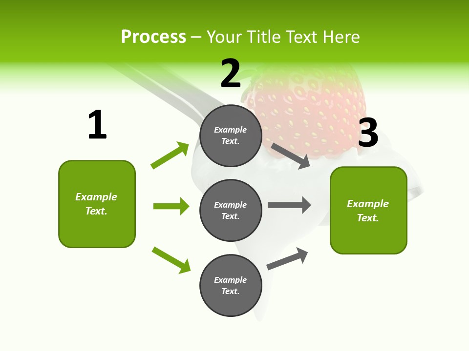 Dairy Shiny Strawberry PowerPoint Template