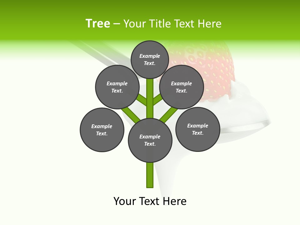 Dairy Shiny Strawberry PowerPoint Template