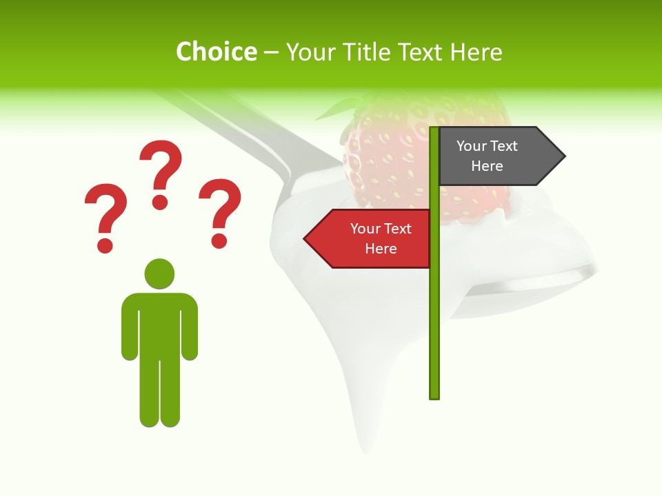 Dairy Shiny Strawberry PowerPoint Template