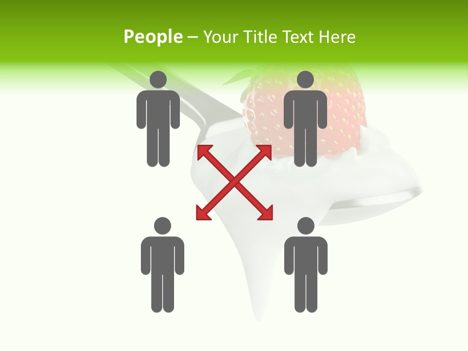 Dairy Shiny Strawberry PowerPoint Template