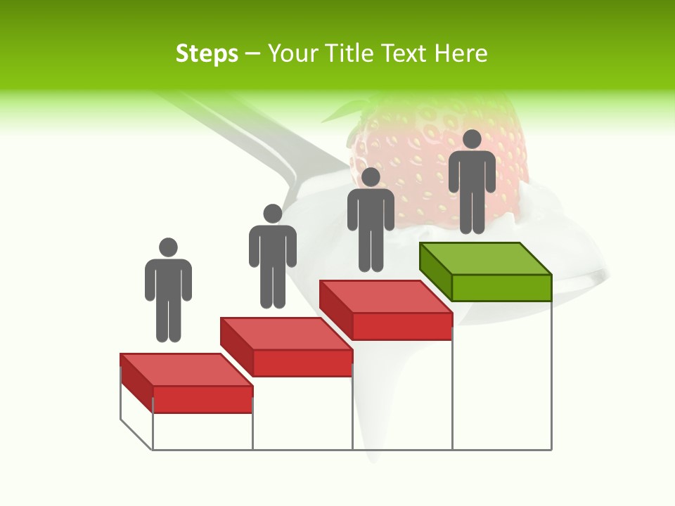 Dairy Shiny Strawberry PowerPoint Template