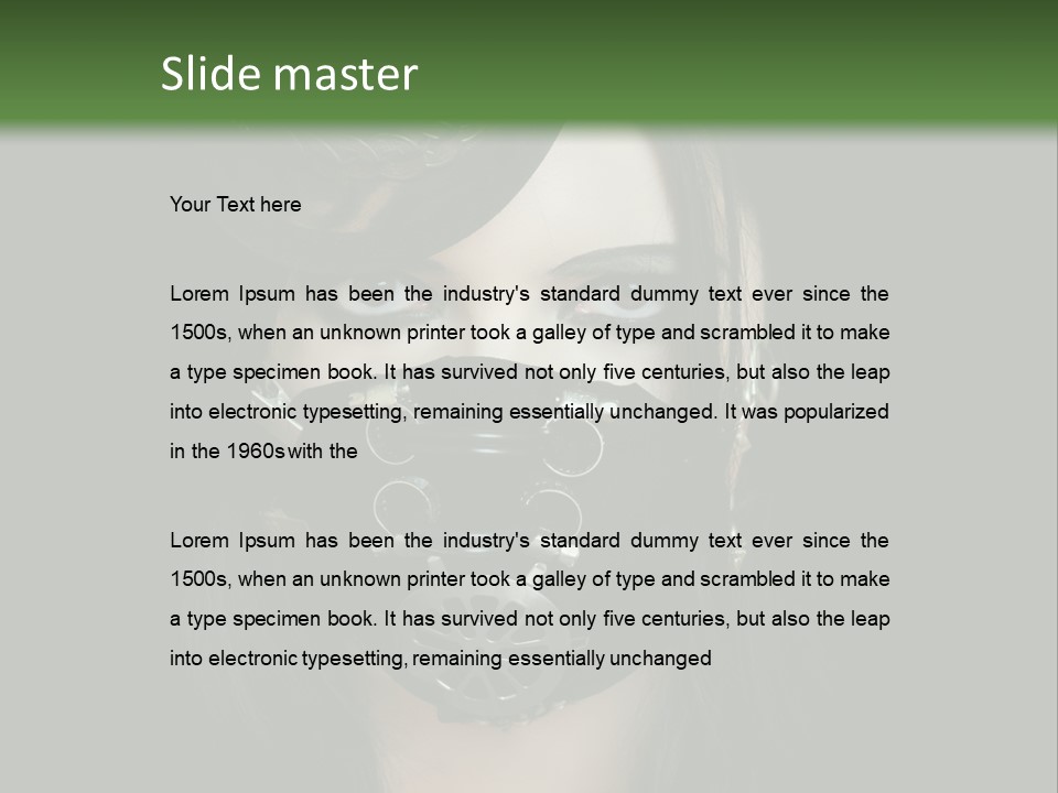 Stylish Brunette Creative PowerPoint Template