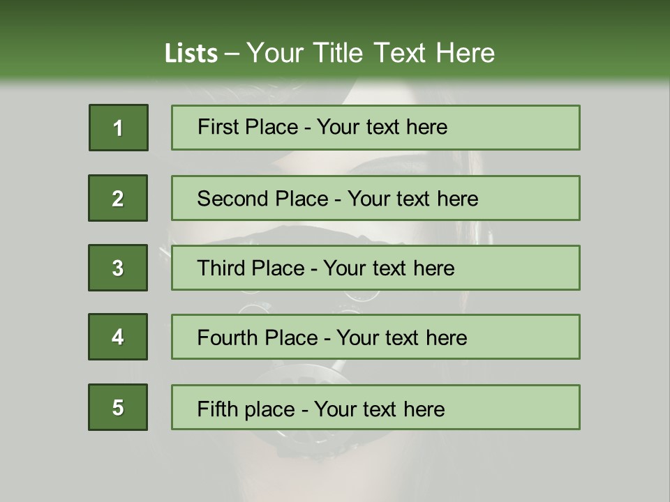 Stylish Brunette Creative PowerPoint Template