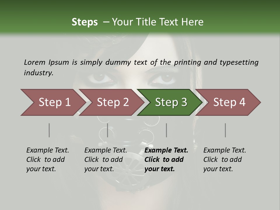 Stylish Brunette Creative PowerPoint Template