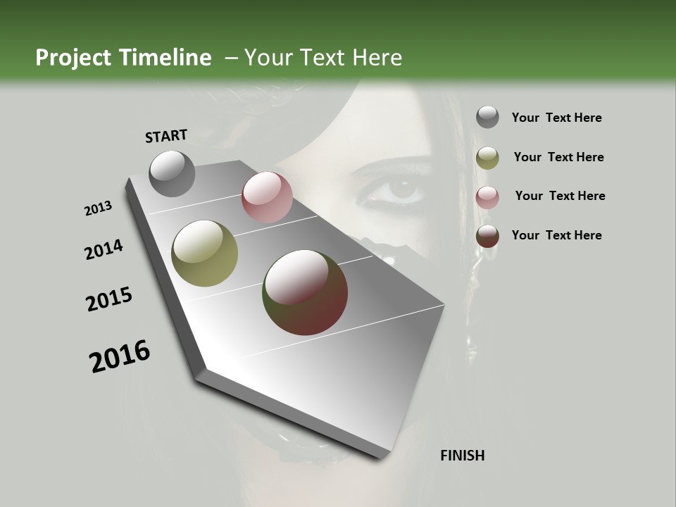Stylish Brunette Creative PowerPoint Template