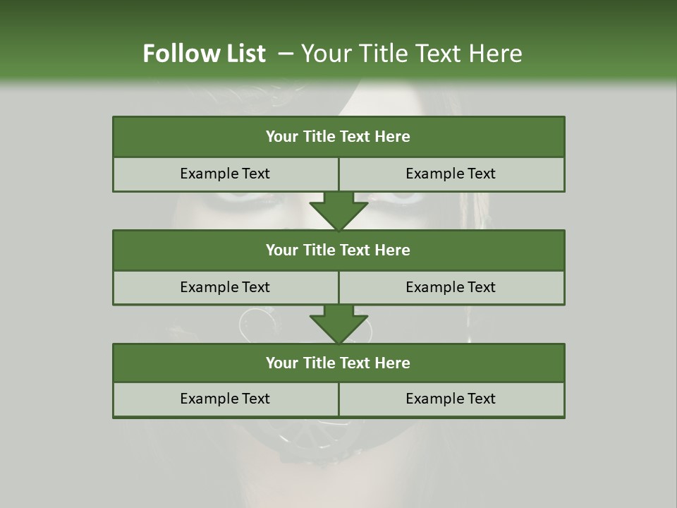 Stylish Brunette Creative PowerPoint Template