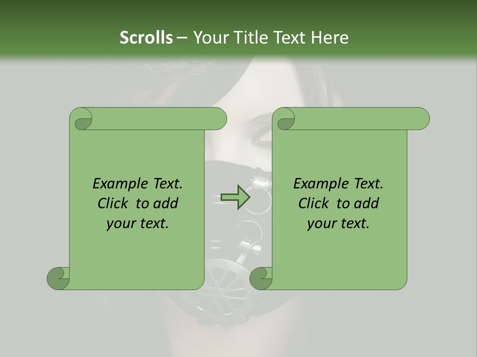 Stylish Brunette Creative PowerPoint Template