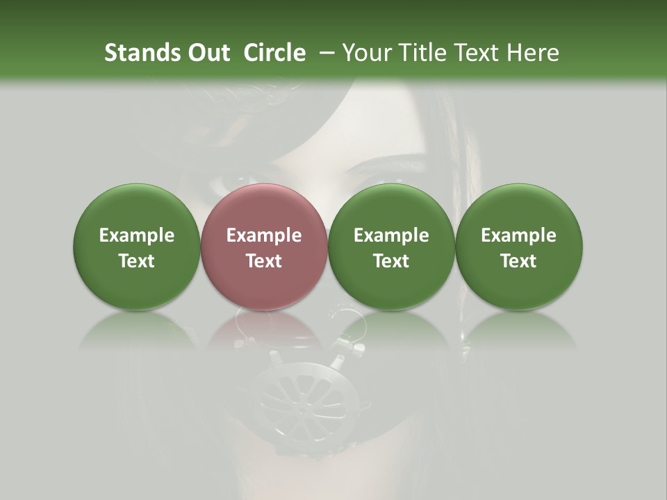 Stylish Brunette Creative PowerPoint Template