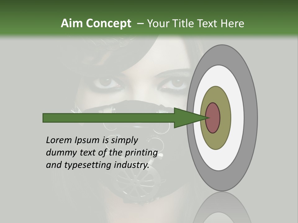 Stylish Brunette Creative PowerPoint Template