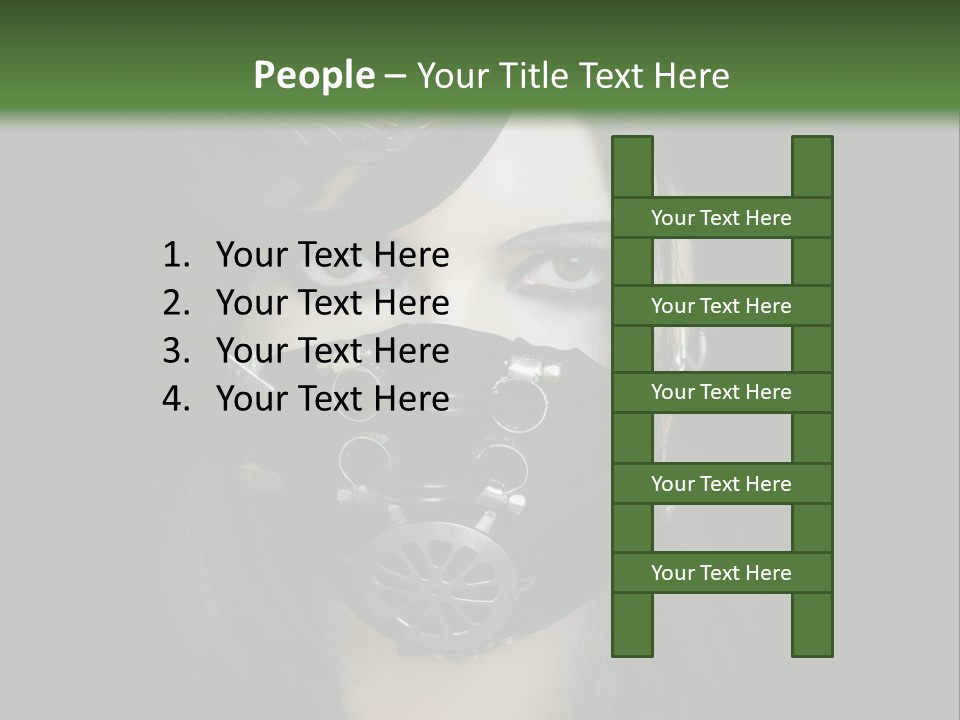 Stylish Brunette Creative PowerPoint Template