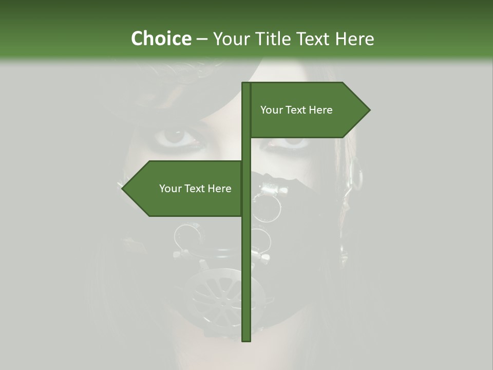 Stylish Brunette Creative PowerPoint Template