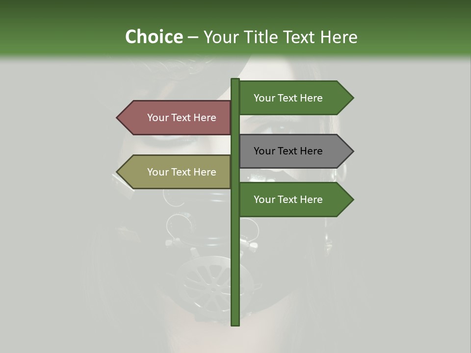 Stylish Brunette Creative PowerPoint Template