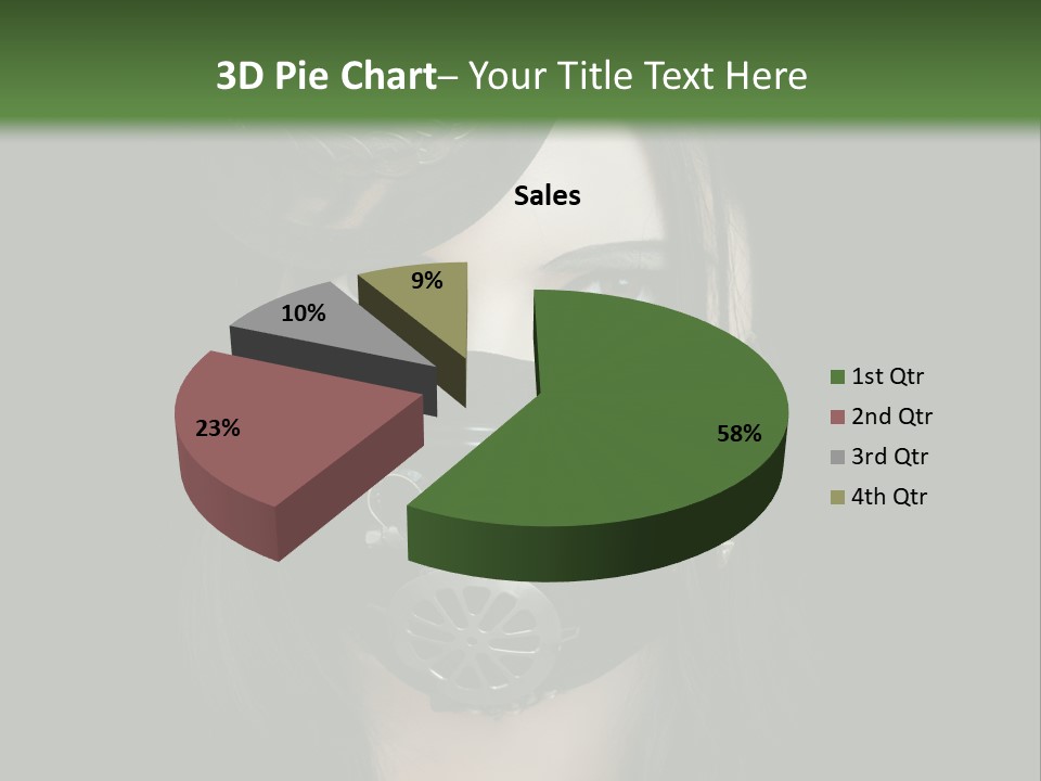 Stylish Brunette Creative PowerPoint Template