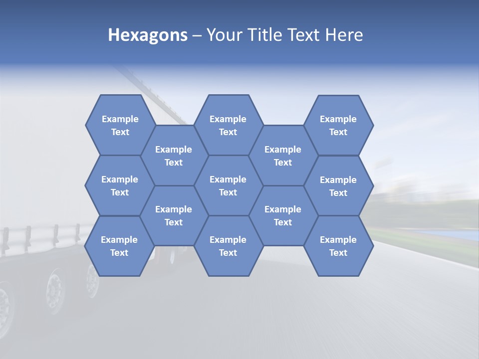 Truck Country Road Driving School PowerPoint Template