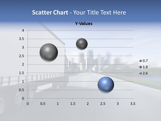 Truck Country Road Driving School PowerPoint Template